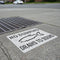 No Dumping Drains to Sound Storm Drain Stencil