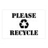 Please Recycle - Recycle, Trash, Waste Management Signs and Symbol Stencils