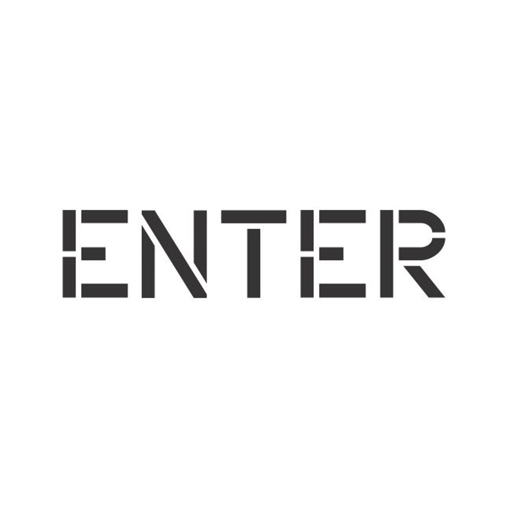 Enter Sign Stencil