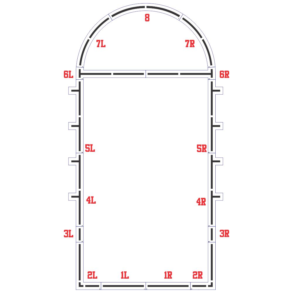 NEW Murray Sporting Goods Standard Pickleball Court Marking Kit For Paint/Chalk | New | $50.00 | Decatur, Alabama