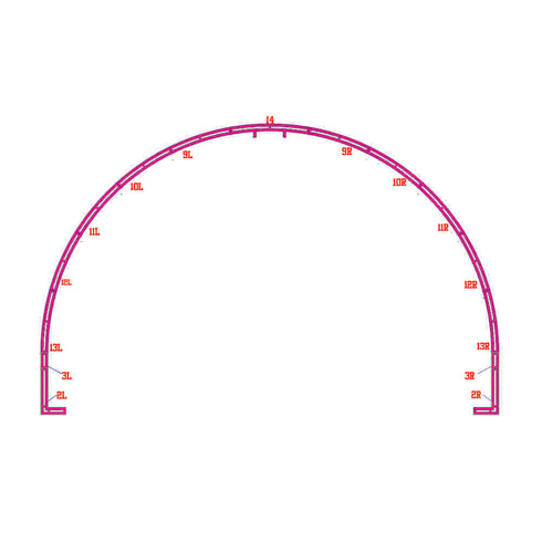 basketball court stencil layed out