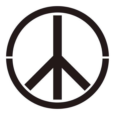Peace Sign Stencil