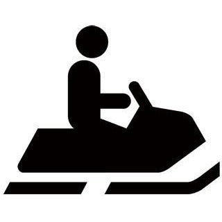 Snowmobiling Recreational Guide Symbols