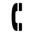 Telephone Recreational Guide Symbol Stencil