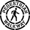 Pedestrian Walkway Stencil