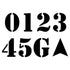 Football Field Numbers Stencil Set