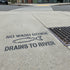 Storm Drain Stencil | No Wash Down Drains to River