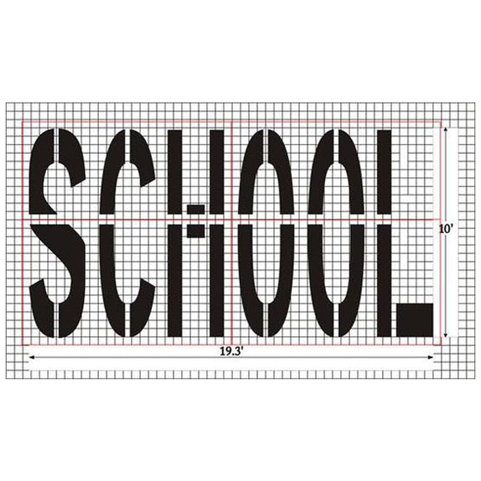 MUTCD Standard SCHOOL Stencil