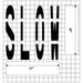 MUTCD standard  Slow Pavement Stencil