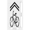 Bike with Chevron MUTCD Standard Pavement Stencils