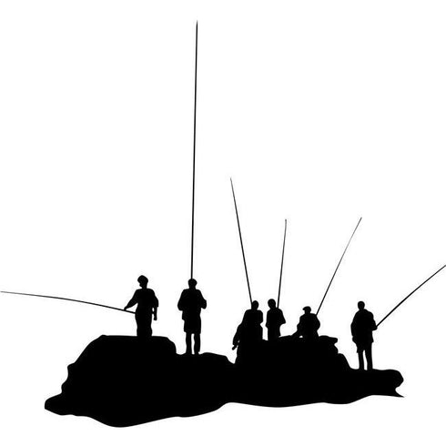 Sport Fishing Stencil