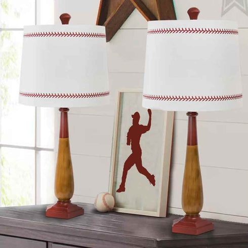 Baseball Player Silhouette Stencil