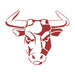 Bull Head Mascot Stencil