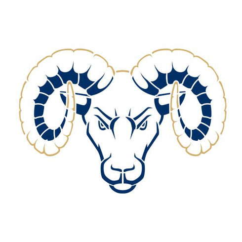 Ram Head 1 Mascot Athletic and Field Stencil