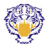 Tiger Face Forward Mascot Stencil