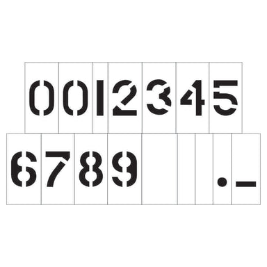 Magnetic Number Letter stencils