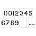 Magnetic Number stencils Set for use on metal