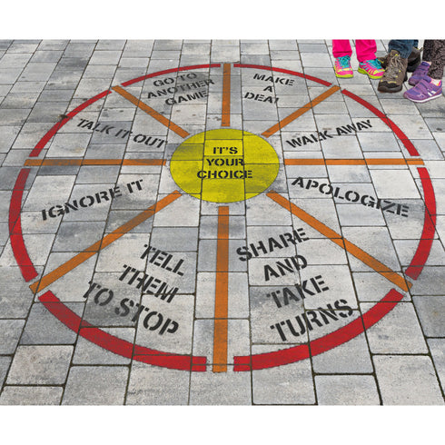 Playground Game Stencil | Conflict Resolution Circle