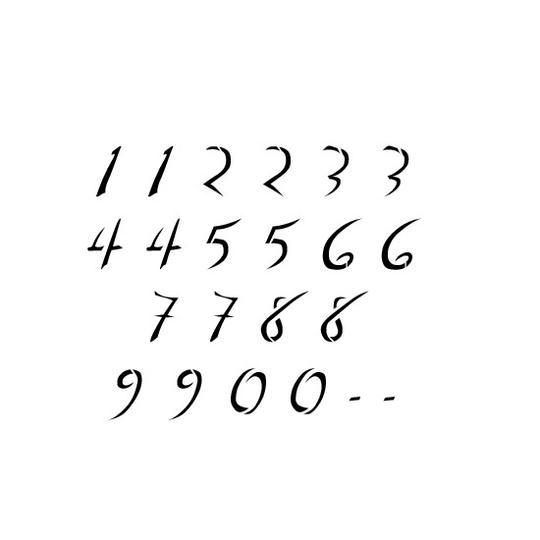 Dali Letter and Number Stencil Sets
