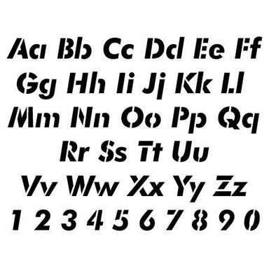 Futura Letter and Number Stencil Sets