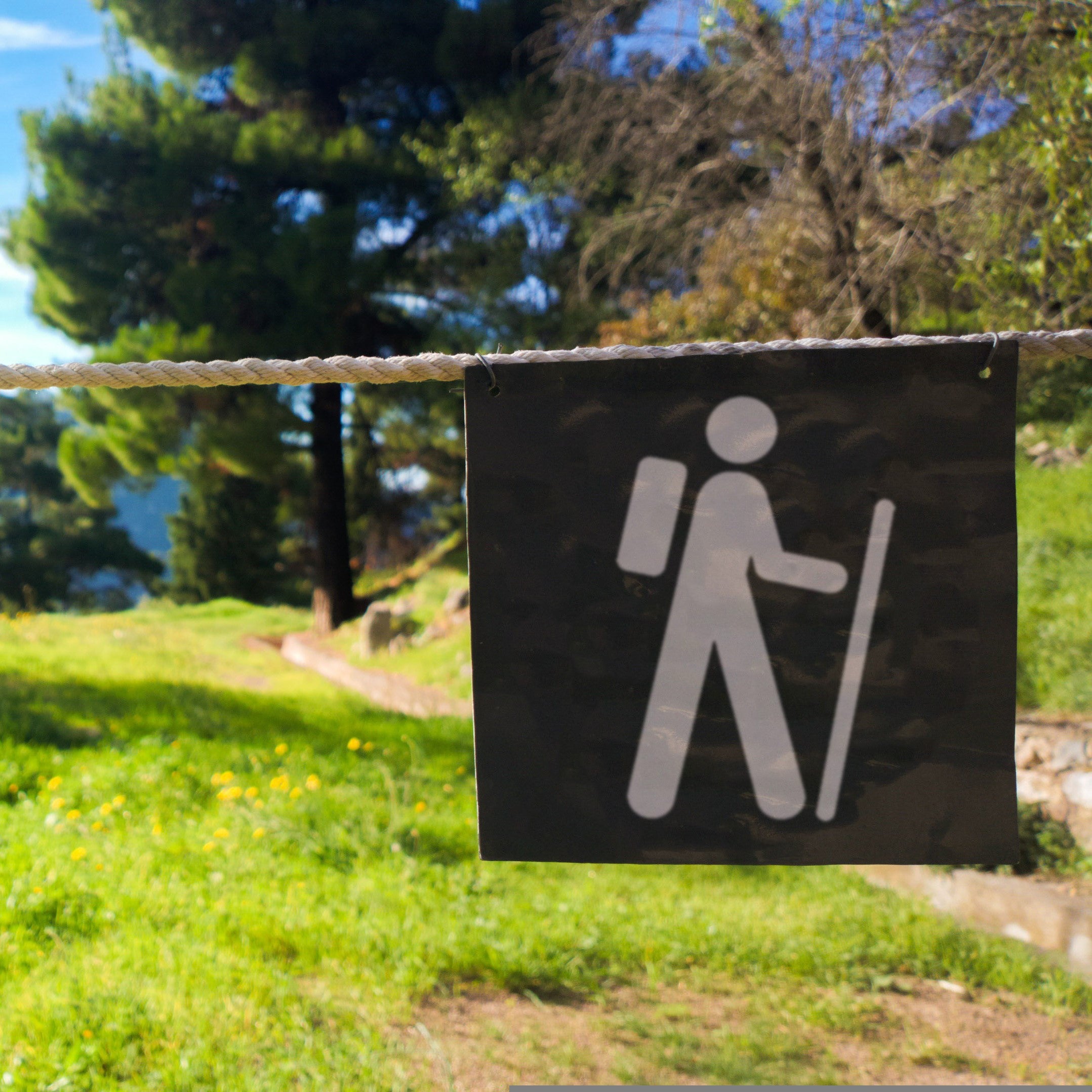 Hiking Trail Recreational Guide Symbols