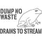 Dump No Waste Storm Drain Stencil