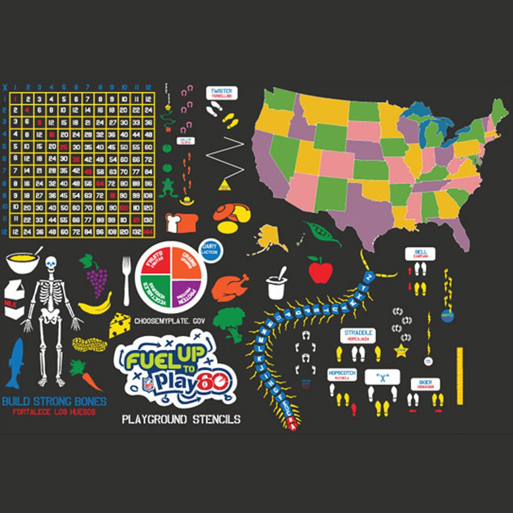 Fuel Up To Play 60 Deluxe Stencil Set