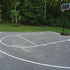 NCAA Basketball Court Stencil on pavement