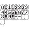Quadra-Lock Number Stencils