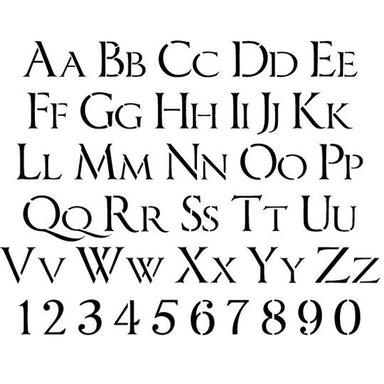 Imperator Letter and Number Stencil Sets