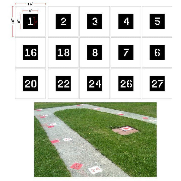 Trap Field Stencils and Skeet Range Painting Kit