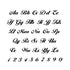 Monogram Letter and Number Stencil Sets