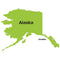 Alaska State Map Stencil