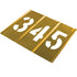 Brass Number Stencil Sets