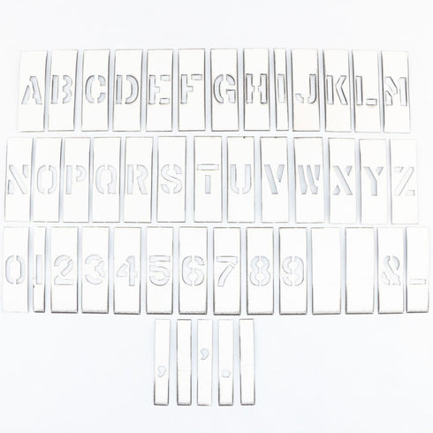 Magnetic Number Letter stencils full set