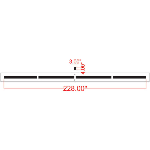 Multiple width line stencil for parking and sports with dimensions, ideal for creating precise lines.