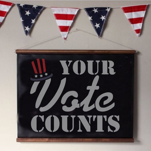 Your Vote Counts | Election Sign Stencil