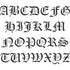 Old English Letter and Number Stencil Sets