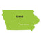 Iowa State Map Stencil