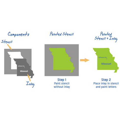 Missouri State Map Stencil Project