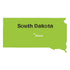 South Dakota State Map Stencil