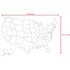 US Map Stencil