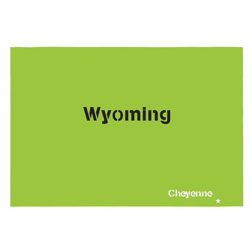 Wyoming State Map Stencil