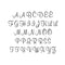 Script Letter and Number Stencil Sets