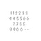 Script Letter and Number Stencil Sets
