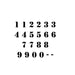 Stencil Font Letter and Number Stencil Sets
