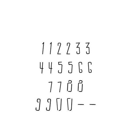 Sticks Letter and Number Stencil Sets