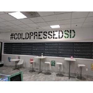 #ColdPressedSD Custom Sign Stencil