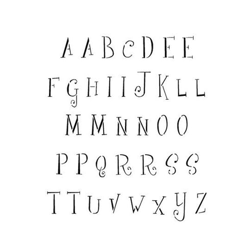 Girls are Weird Letter and Number Stencil Sets