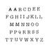 Old Newsprint Letter and Number Stencil Sets